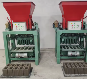 Máquina para Fabricar Bloques de Pavimento de Cemento con PLC y Operación Automática Hidráulica por Engranajes, Tolva para Fácil Mantenimiento - Product Image 1