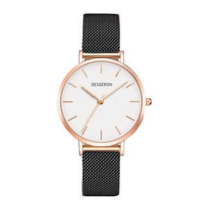 Reloj de pulsera de cuarzo de acero inoxidable clásico para mujer, superventas, 316L, 3ATM, resistente al agua, caja rectangular de lujo, caja OEM ODM embalada - Product Image 5