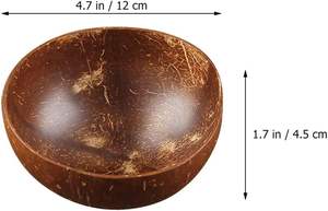 Tazones y Platos de Madera, Tazón de Cáscara de Coco Pequeño con Logotipo Personalizado, Juego de Cubiertos con Cuchara, Precio de Cocina, Natural y Ecológico - Product Image 2