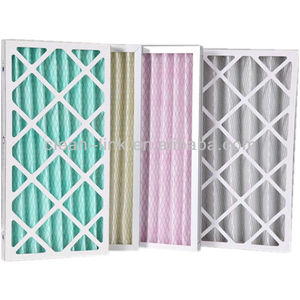 AHU Bộ Lọc Không Khí <span class=keywords><strong>Merv</strong></span> 8 11 13 14 <span class=keywords><strong>15</strong></span> Khung Giấy Bộ Lọc Lò Ac Xếp Li Với Phương Tiện Polyester Xanh - Product Image 2