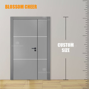 Di alta qualità Design moderno porta melamina per ingresso interno semplice decorazione MDF pannello laminato per nuove case e appartamenti - Product Image 3