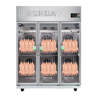Armoire de séchage à air en acier inoxydable à température unique, vitrine réfrigérée à air avec 2/3 portes pour le séchage du canard rôti