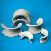Anneaux de selle Intalox en céramique d'alumine de 1 pouce, service de découpe de céramique industrielle, support de transfert de chaleur RTO, fabricant direct