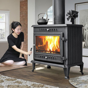 <span class=keywords><strong>Stufa</strong></span> <span class=keywords><strong>a</strong></span> <span class=keywords><strong>Legna</strong></span> in Ghisa dal Design Moderno con Fuoco Reale per Uso Domestico per Riscaldamento di Villa Rurale e Soggiorno - Product Image 1