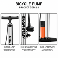 Wholesale High Pressure Floor Pump With Gauge 160 PSI for Bicycle Car Motorcycle E Bike Scooter Multi Purpose Use