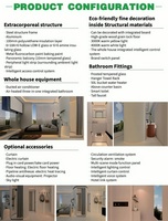 Casa Contenedor Modular de Fábrica, Granny Pod, Villa Moderna y Contemporánea, Desmontable, de Ensamblaje Rápido, Mini Casas
