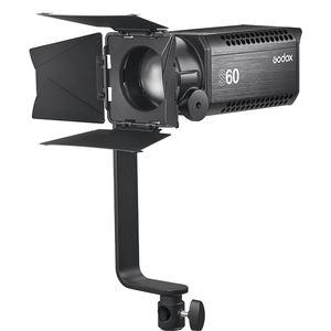 <span class=keywords><strong>Godox</strong></span> S60 S60-D <span class=keywords><strong>60W</strong></span> Mise au point réglable en continu Projecteur de photographie LED avec porte de grange pour éclairage professionnel - Product Image 6