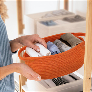 New Design Durable Cotton <strong>Rope</strong> <strong>Storage</strong> <strong>Basket</strong> Fashion Large Gift <strong>Basket</strong> Toy Clothes <strong>Storage</strong> Organizer <strong>Basket</strong> for Birthday Party - Product Image 6