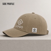 Casquette de baseball promotionnelle vintage à 5/6 panneaux - Polyester/Coton, réglable, impression numérique, broderie machine, unisexe, toutes saisons
