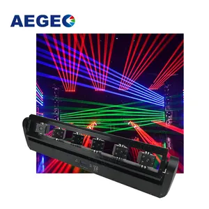 6 işın lazer çubuk disko gece kulübü RGB lazer hareketli kafa ışık