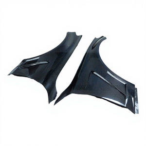 Accessoires pour <span class=keywords><strong>Mercedes</strong></span>-Benz W205 C63s AMG Sedan : Nouvelles aérations de pare-chocs avant et latérales en fibre de carbone pour le style automobile - Product Image 1