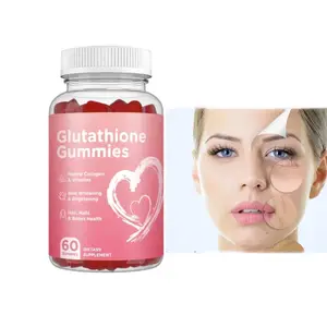 OEM निजी लेबल भोजन की खुराक शाकाहारी कोलेजन विटामिन सी ई त्वचा Whitening एल Glutathione Gummies/कैप्सूल