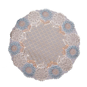 pvc lace coaster doilies decoration vinyl heating baby