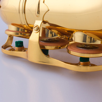 Vente directe usine Prix de gros Saxophone soprano courbé en laiton pour enfant Instrument à vent