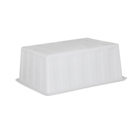 Conteneurs en plastique durables et écologiques de 350 L, empilables et emboîtables, pour le stockage d'eau en entrepôt, vente en gros