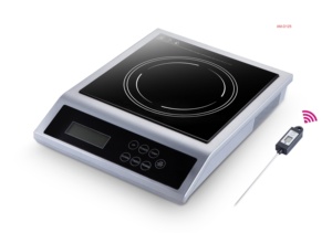 Table de cuisson à induction monozone de haute qualité 2500W avec sonde, surface en verre noir premium pour usage domestique, puissance de sortie 2500W - Product Image 6