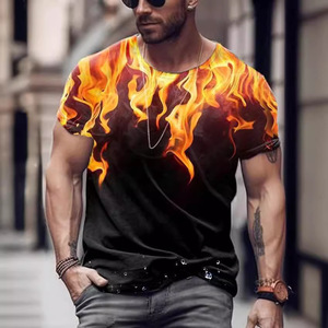 2026 New Cross-Border Hot-Selling Breathable Cotton Blend <strong>3D</strong> Digital <strong>T</strong>-<strong>Shirt</strong> Fashionable Loose Trendy Street Hip-Hop - Product Image 5