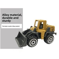 Mini-voitures de chantier en alliage, échelle 1:64, modèles miniatures de pelle, camion benne et grue, jouets pour garçons, cadeaux de fête, jeu éducatif