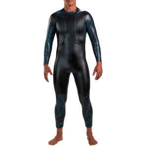 Traje de neopreno CR de manga larga para hombre y mujer, traje de baño para triatlón, piel lisa, precio de fábrica - Product Image 3