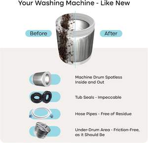 HE 프론트 로더 및 탑 로드 워셔용 정화조 안전 친환경 세탁기 클리너 태블릿 스케일 제거 딥 클리닝 정제 - Product Image 5