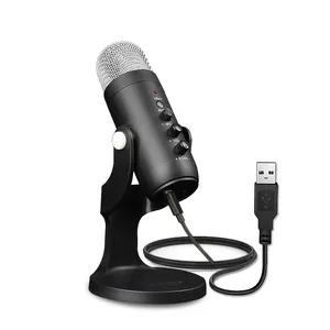 Microphone à condensateur USB JD-900 pour ordinateur, Microphone USB PC, support de micro, filtre POP pour jeux, Streaming, Podcasting, enregistrement