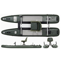 Bateau ponton de pêche gonflable