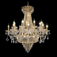 Lustre en cristal de luxe Maria Theresa personnalisé suspension Villa haut plafond mariage luminaires fournisseur