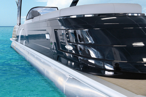 เรือโป๊ะทูนซีรีส์สปอร์ตหรูหรา รุ่น S-27A สีแดง พร้อมโครงโค้งสปอร์ต - Product Image 5