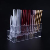 Support acrylique 48 trous pour crayons, support transparent pour rangement de papeterie