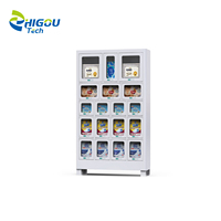 Casiers de stockage intelligents personnalisés pour distributeurs automatiques, armoires de rangement avec serrure électronique, construction en acier, conception assemblée, 18 compartiments