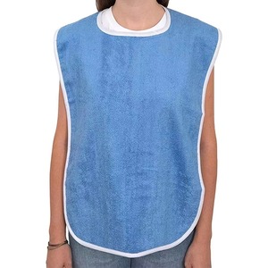 Large Size Adult Waterproof Bib Cotton Towel Apron for Elderly Seniors Special Bib for Eating and Saliva Protection - Product Image 2