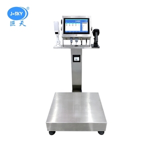 J-sky Elektronische Industriewaage Maßgefertigt 60kg 500kg Schwerlast-Bodenwaage Großes Touchscreen-Display ODM OEM - Product Image 4