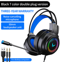 Headset Gaming Wired 7.1 Over-ear Langsung dari Pabrik dengan ANC & Kontrol Sentuh Bass Boost untuk PC/PS4/Xbox Pansen Tersedia OEM