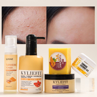 Kit de Soins Éclaircissants et Raffermissants Anti-Taches et Anti-Acné au Citron, Curcuma et Vitamine C pour Peaux à Problèmes (Marque Blanche)