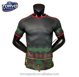 Camiseta de Fútbol de Jamaica de Primera Calidad, Tejido Jacquard, Número Uno, Dorada, la Mejor Calidad Tailandesa para Hombre - Product Image 1