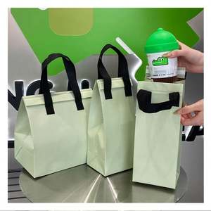 Sac isotherme solaire pliable, réutilisable, durable et sécurisé en aluminium, grande capacité, couleur unie, pour le stockage des aliments - Product Image 4