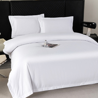 Ensemble de literie de style uni personnalisable, taille king, luxueux, 100% coton, pour hôtel