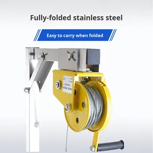 Herramienta de elevación para unidades exteriores de aire acondicionado usadas, soporte plegable de <span class=keywords><strong>acero</strong></span> <span class=keywords><strong>inoxidable</strong></span>, elevador para desmontaje sin grúa - Product Image 2