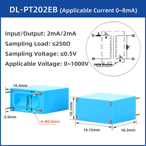 Rts 380V 110V 220V Điện áp biến áp 2mA/2mA <span class=keywords><strong>3</strong></span>.53V 1.76V PT tiềm năng biến áp Galvanic cảm giác hiện tại máy biến áp - Product Image 6