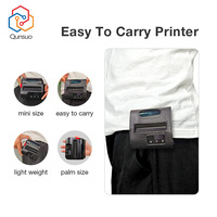 Printer Thermal Mini LCD 3 inci 80MM Genggam Portabel untuk Struk dan Barcode Laser