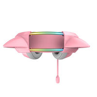 Casque de jeu ONIKUMA X15 PRO RGB avec oreilles de chat néon, casque de jeu détachable avec oreilles de chat pour filles