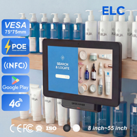 Pantalla Publicitaria Android POE de 10.1 Pulgadas para Tiendas de Cosméticos, para Promoción de Productos y Programas de Fidelización, con Escáner de Códigos QR