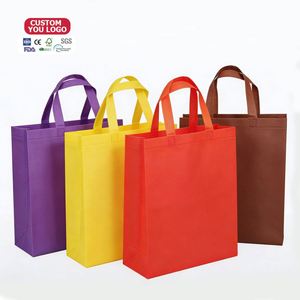 Reusable Polypropylene Laminated Non Woven Shopping Tote Grocery <b>Bag</b> Letter Pattern Custom Logo Custom Size Zipper Closure - Product Image 3