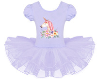 Jupe Tutu à manches courtes pour fille, robe de danse de Ballet, dessin animé, été, 2018