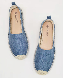 Alpargatas de tela vaquera para <span class=keywords><strong>mujer</strong></span>, zapatos femeninos de suela media de lona, <span class=keywords><strong>2022</strong></span> - Product Image 2
