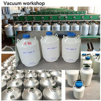 Vente en gros de réservoirs de stockage d'azote liquide à col large YDS-35-125 pour cryotubes de cellules souches et cryopréervation