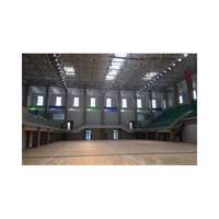 Estructura de acero galvanizado en caliente, marco espacial de acero ligero, estadio de construcción, gimnasio, cancha de baloncesto