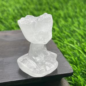 Petites sculptures de Groot en cristal de 1,5 pouce, pierres de guérison et d'artisanat - Product Image 3