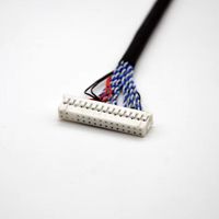 Wavelink 30-Pin 10064 32AWG LVDS-Kabel für Videodisplay-Bildschirm PVC-Kabelbaum für Motorrad Automobil Elektronik