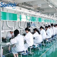 Peralatan Manufaktur Lampu LED Tube Output Tinggi Sanhok, Lini Produksi Otomatis Multi-Tegangan